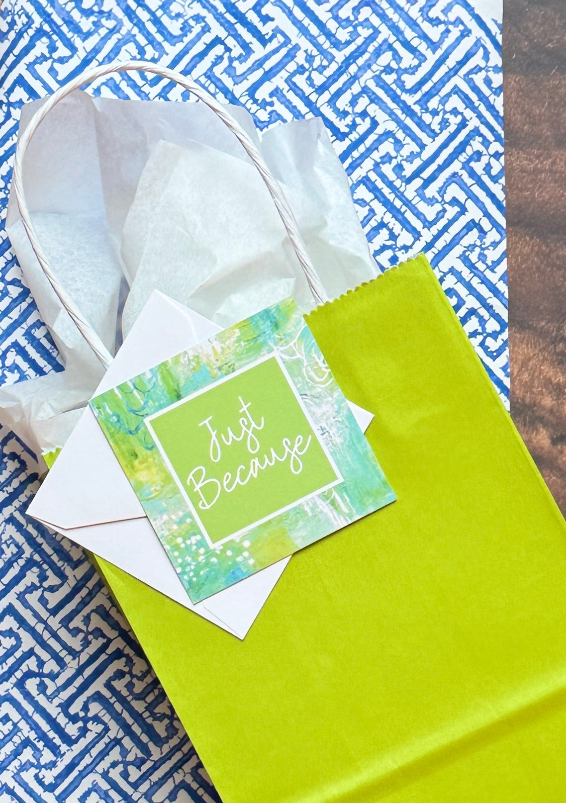 Multi-Occasion Square Gift Tags | 'Just Because' | Set of 10