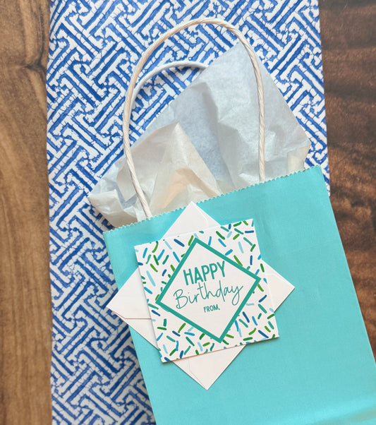 Personalized ‘Happy Birthday’ Gift Tags | Big Bash Blue