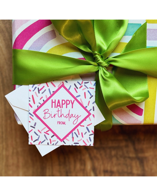Personalized ‘Happy Birthday’ Gift Tags | Party Pink
