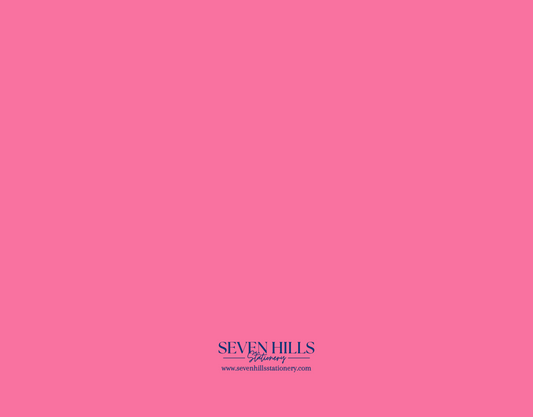 Wavy Pink Peonies blank notecards, alternate view