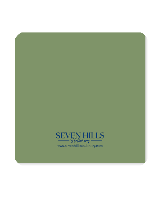 Christmas Paper Coaster Set | ‘Deck the Halls, Decant the Wine’ | Holly Bushes