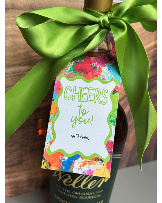 Everyday Wine Tag Set | ‘CHEERS to You!’ | Up & Down & All Around
