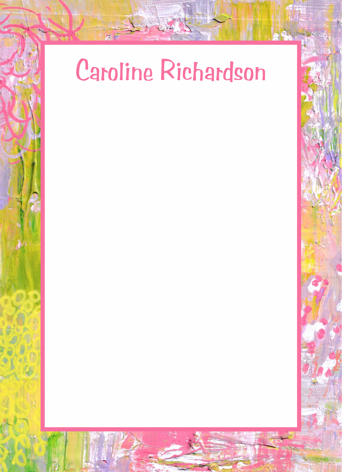 Personalized Notepads with Straight Border | Custom Notepads