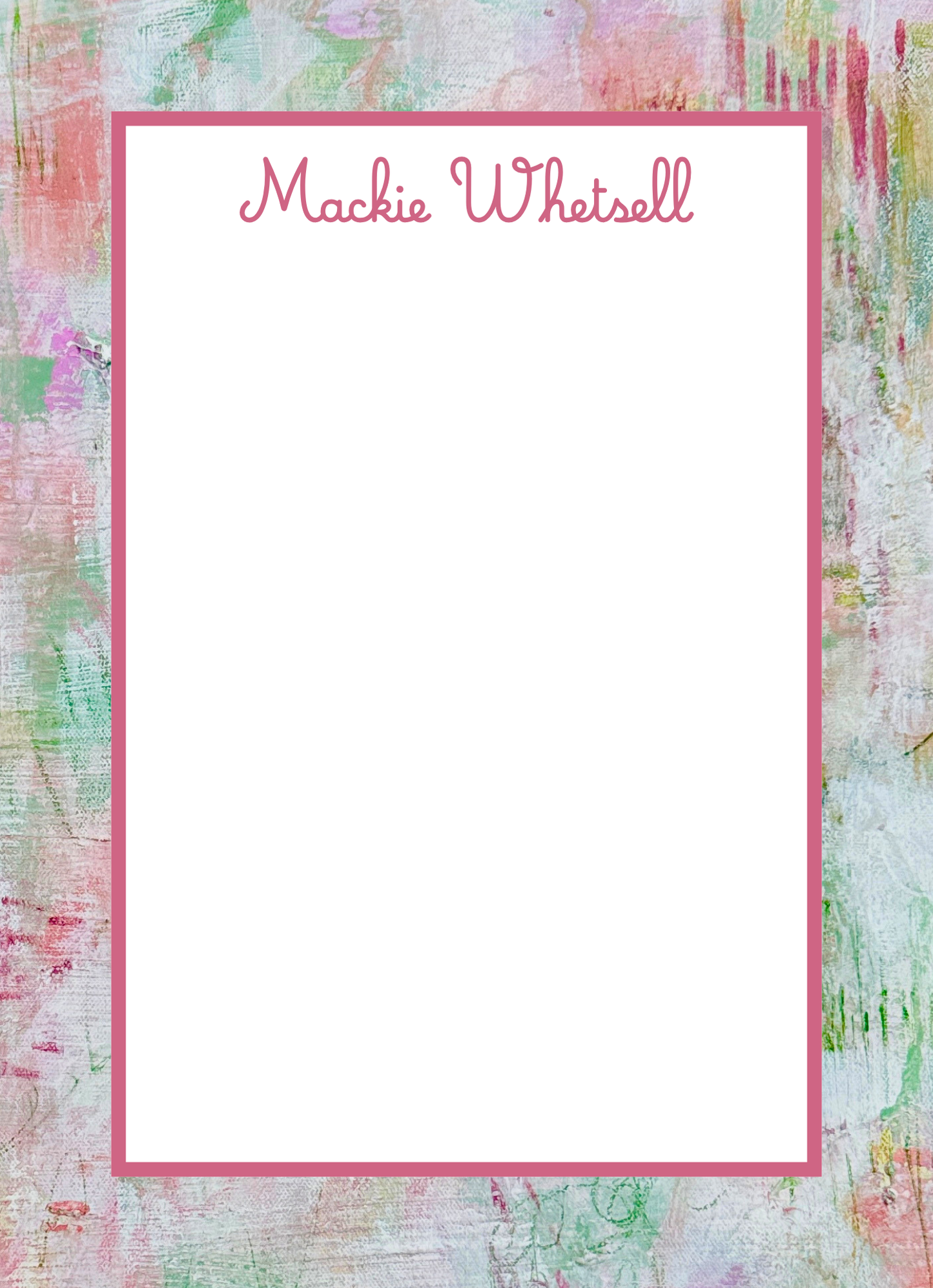 Personalized Notepads with Straight Border | Custom Notepads