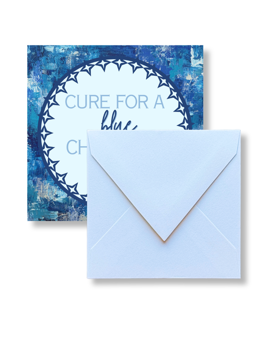 Christmas Square Gift Tags | ‘Cure for a Blue Christmas’ | Blue, Blue, Blue Christmas