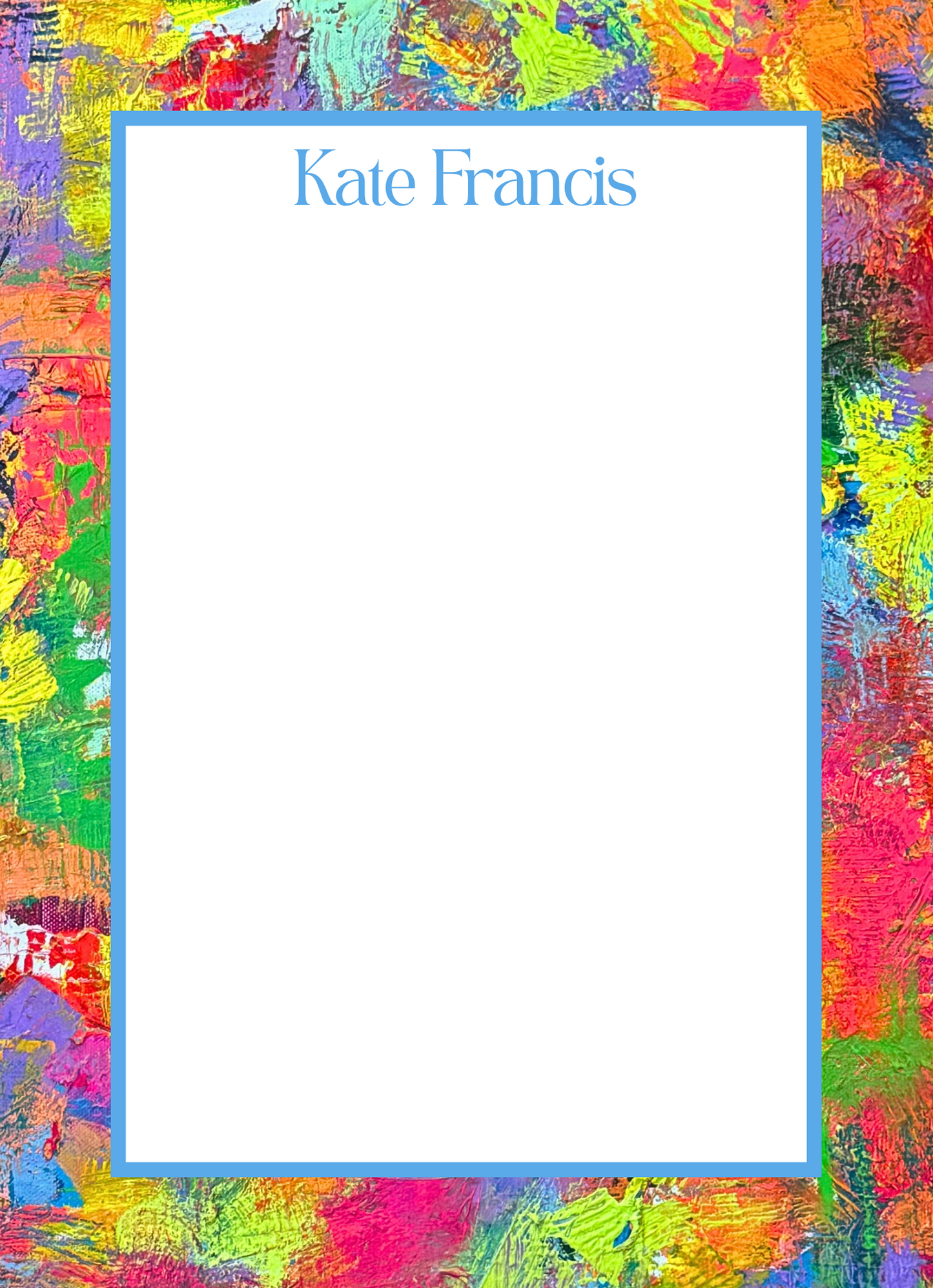 Personalized Notepads with Straight Border | Custom Notepads