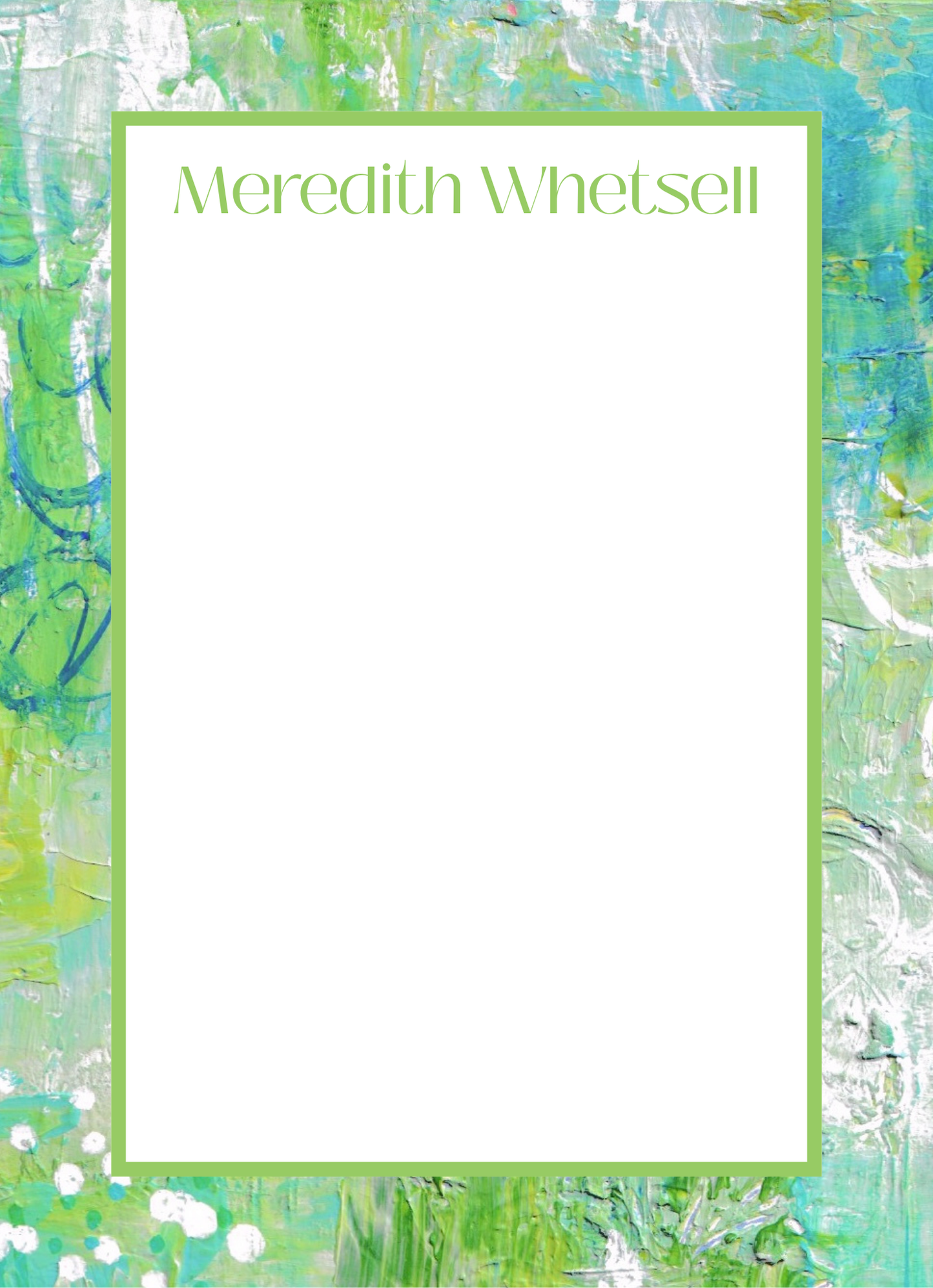 Personalized Notepads with Straight Border | Custom Notepads