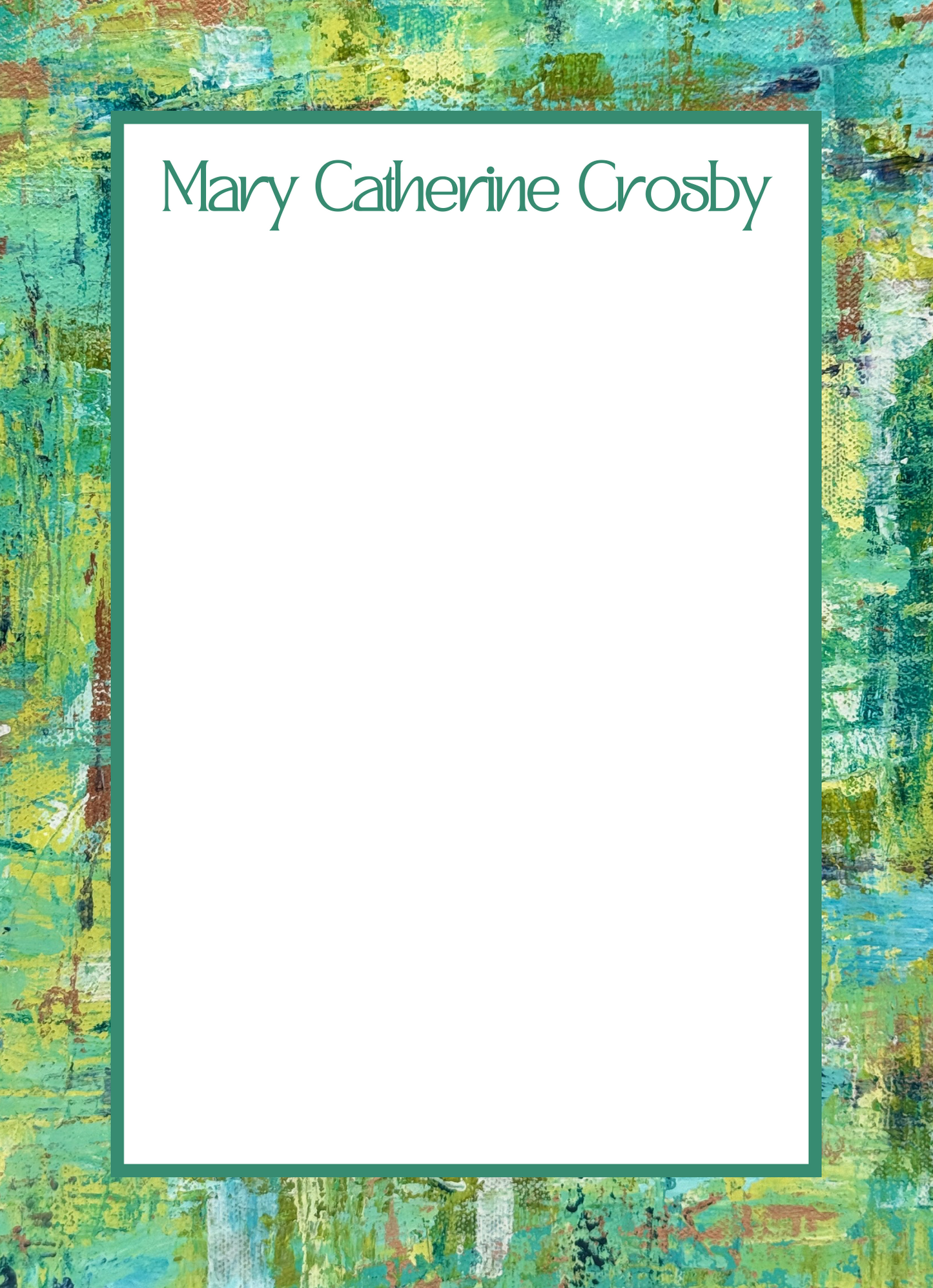 Personalized Notepads with Straight Border | Custom Notepads
