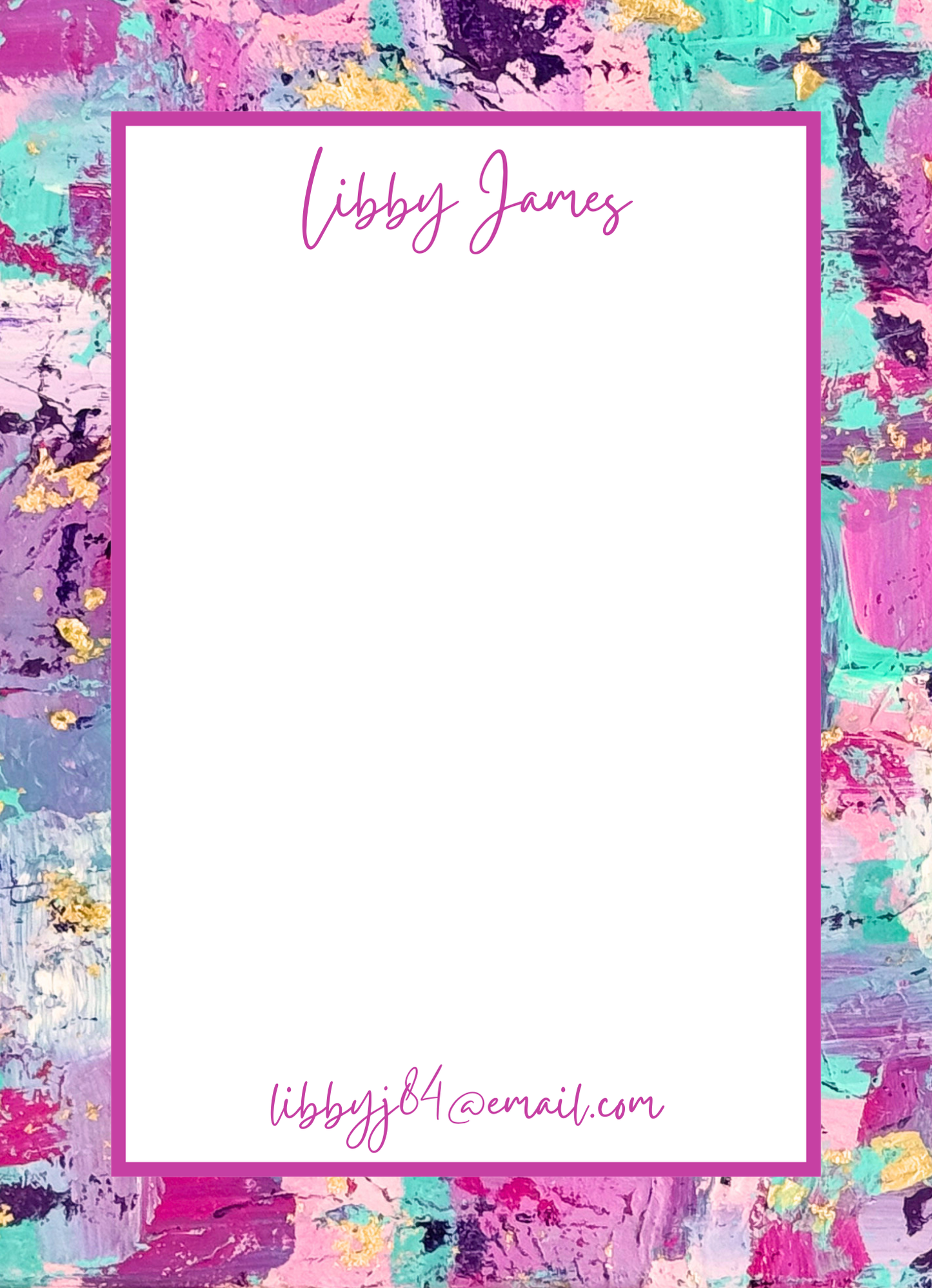 Personalized Notepads with Straight Border | Custom Notepads