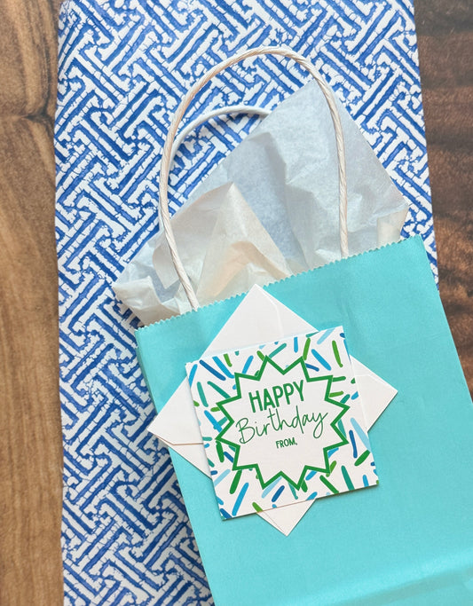 Personalized ‘Happy Birthday’ Gift Tags | Big Bash Blue