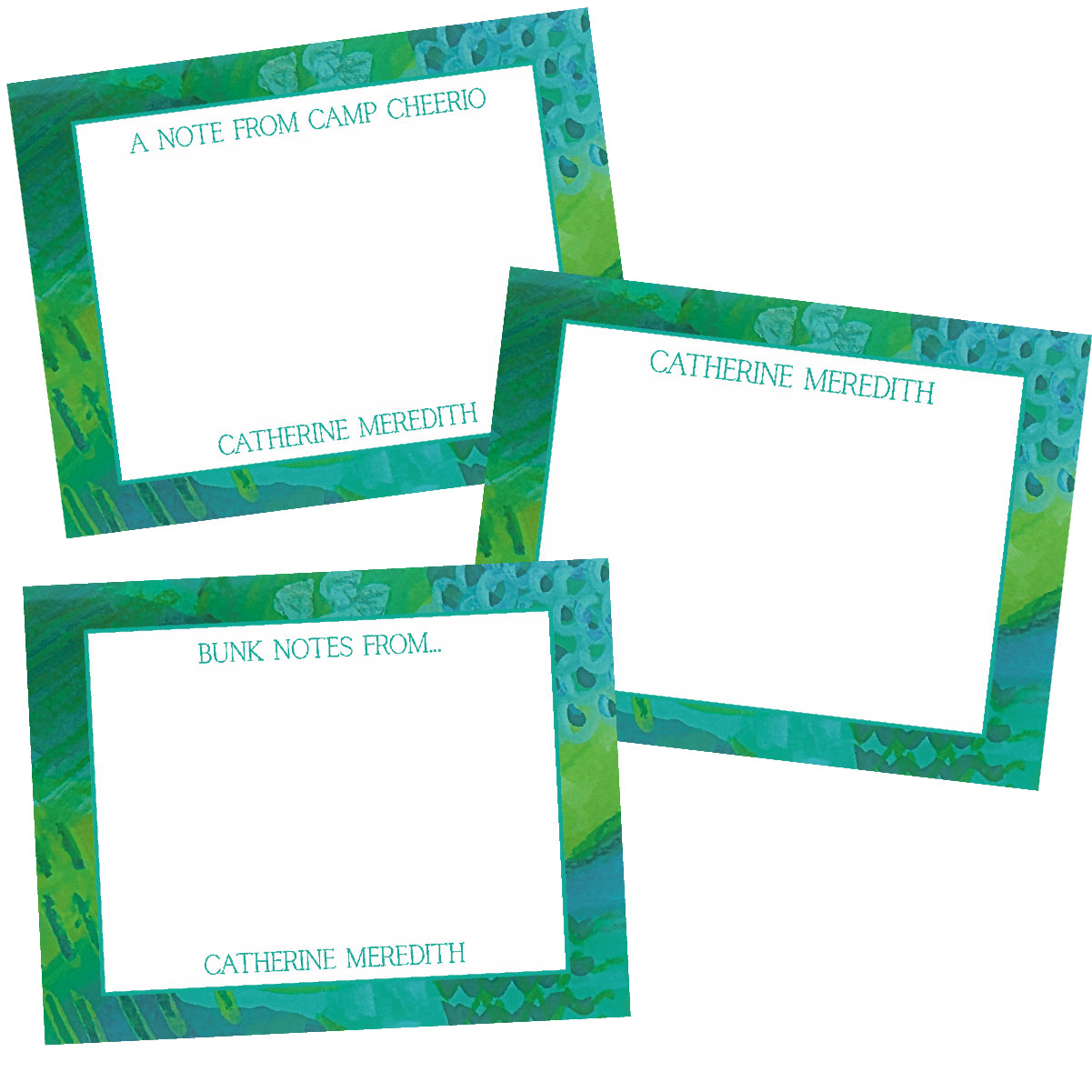 Summer Camp Notecards | Personalized Set of 25