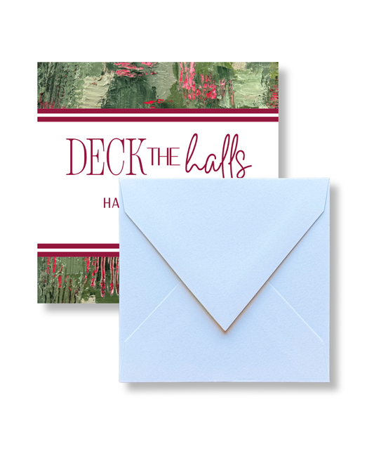 Christmas Square Gift Tags | ‘Deck the Halls’ | Holly Bushes