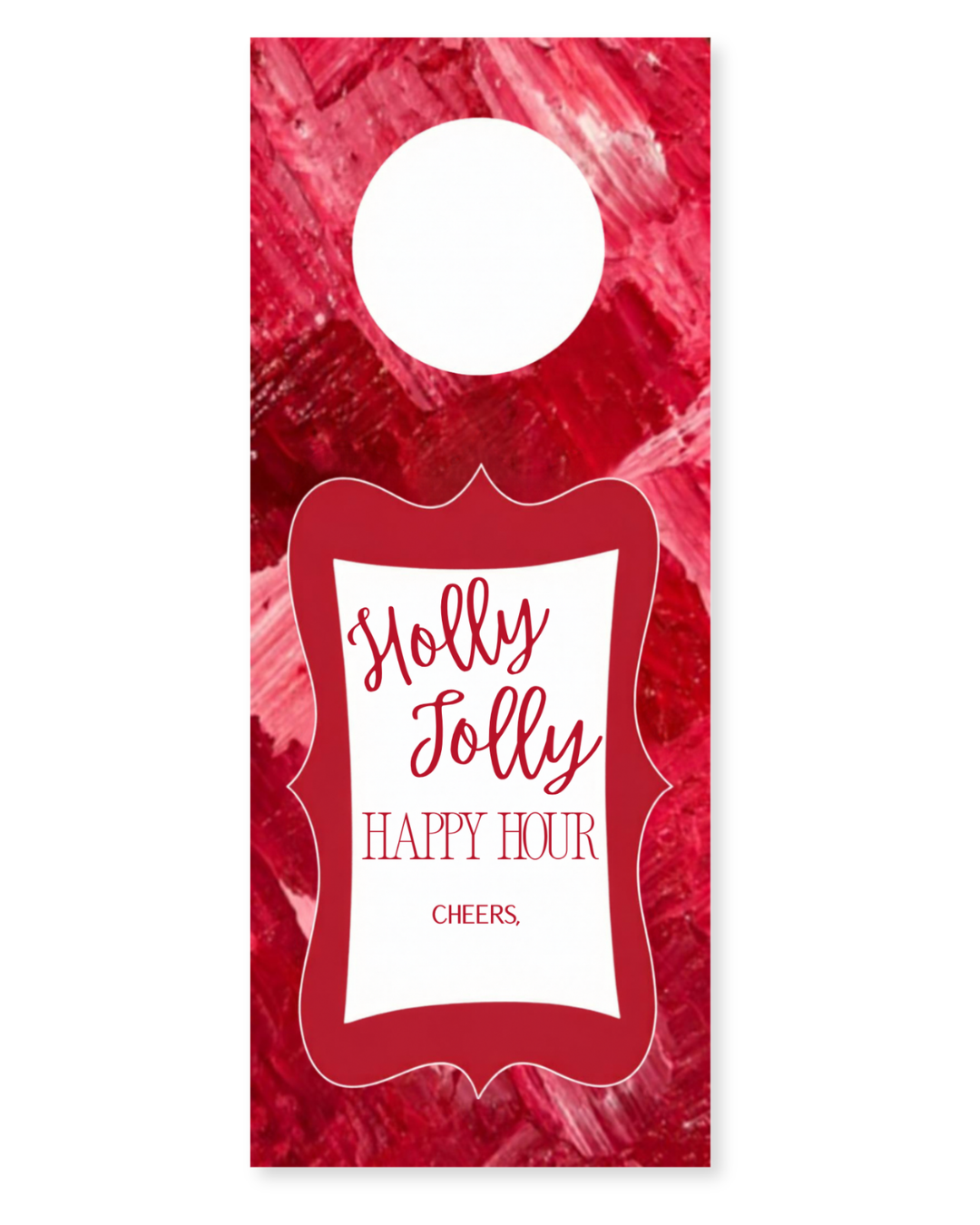 Christmas Wine Tag Set | ‘Holly Jolly Happy Hour’ | So Jolly