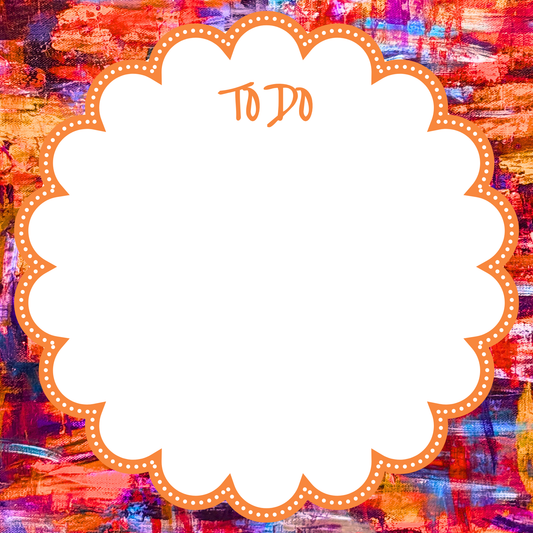“To Do” Notepad in Scalloped | Abstract Notepads