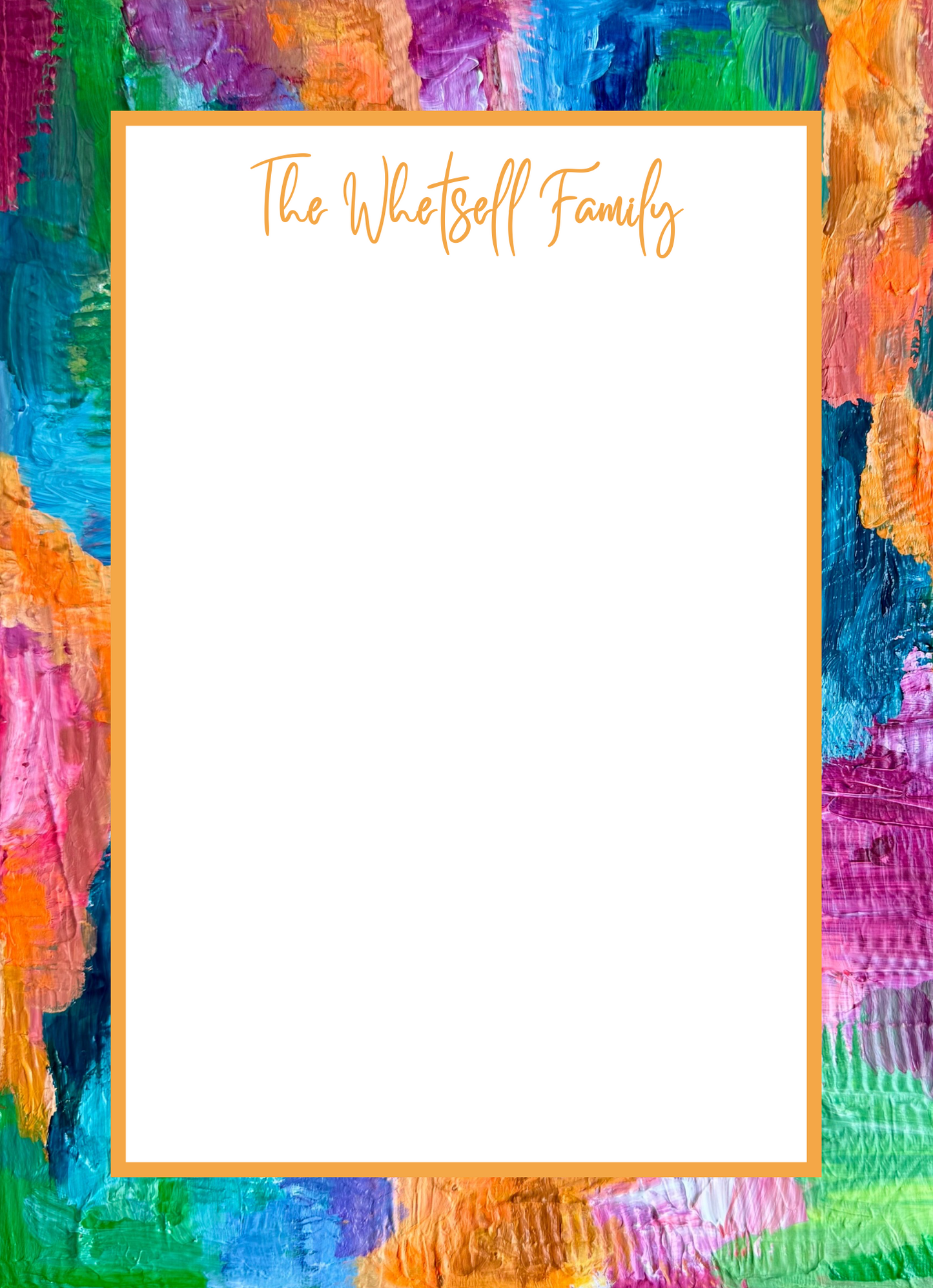 Personalized Notepads with Straight Border | Custom Notepads