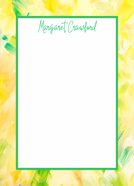 Personalized Notepads with Straight Border | Custom Notepads
