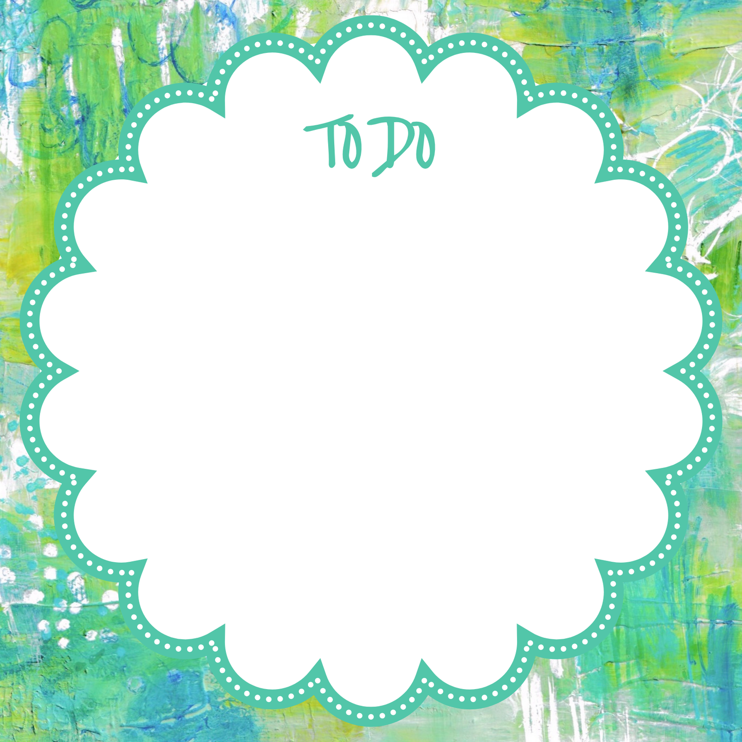 “To Do” Notepad in Scalloped | Abstract Notepads