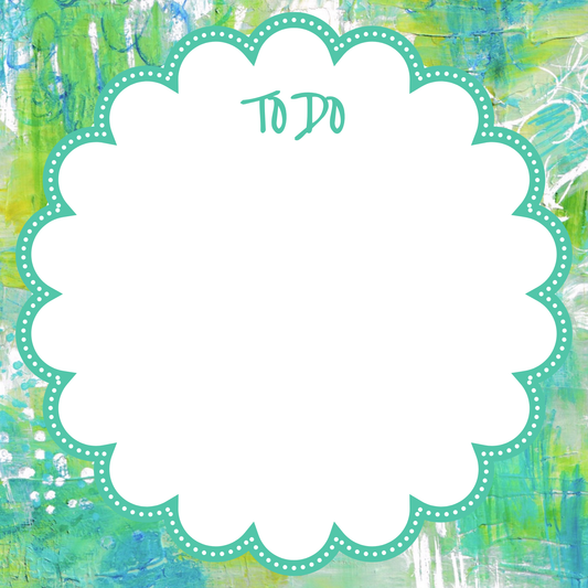 “To Do” Notepad in Scalloped | Abstract Notepads