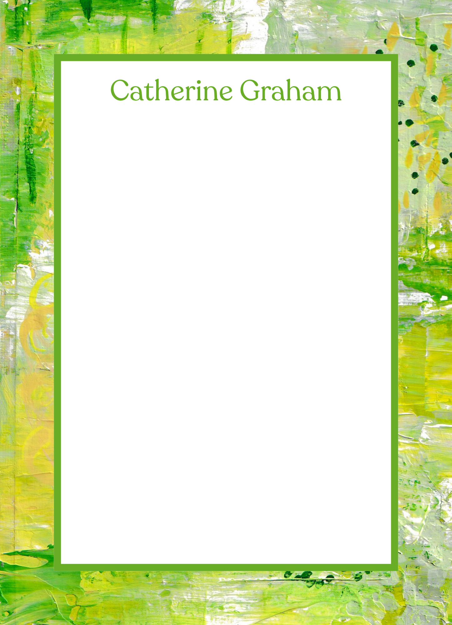 Personalized Notepads with Straight Border | Custom Notepads