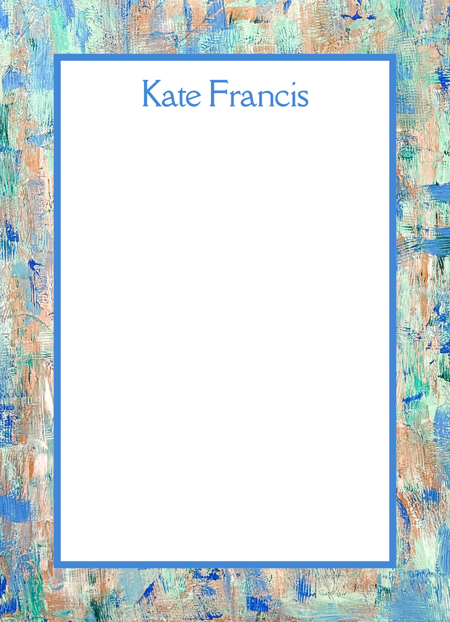 Personalized Notepads with Straight Border | Custom Notepads