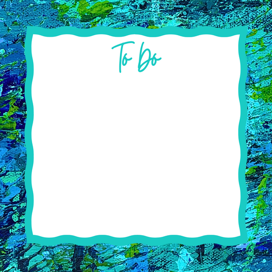 “To Do” Notepad in Wavy | Abstract Notepads