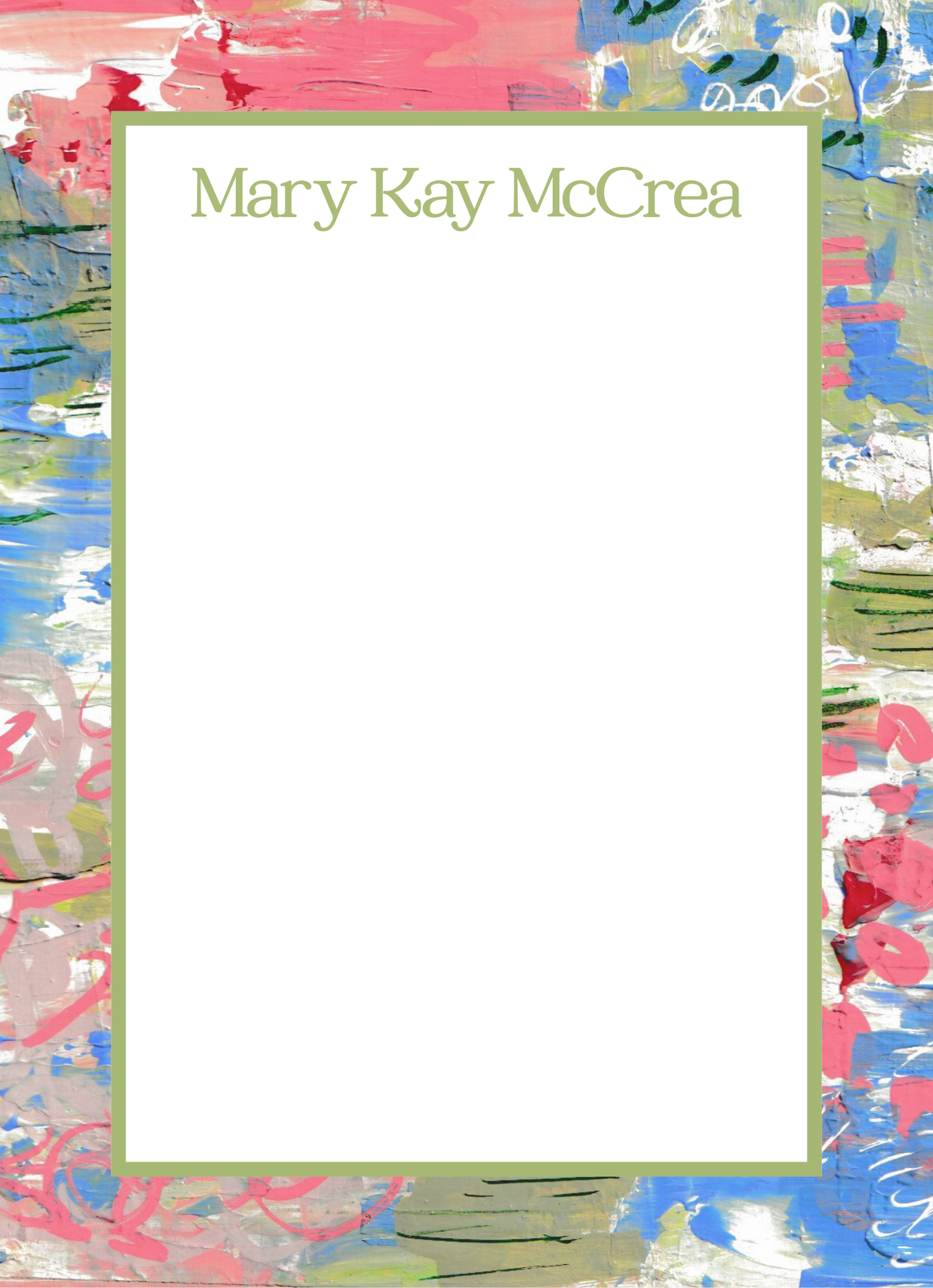 Personalized Notepads with Straight Border | Custom Notepads