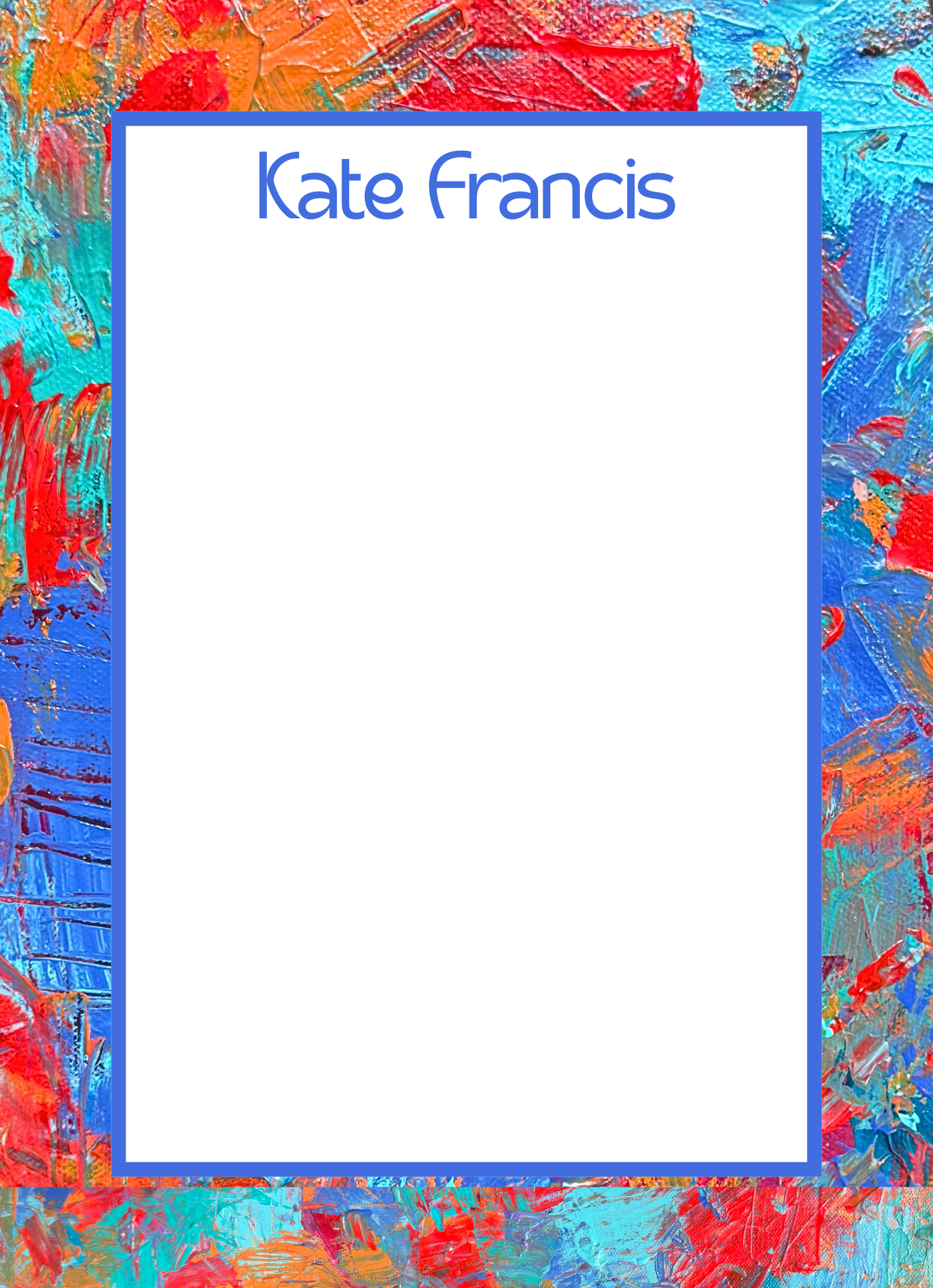 Personalized Notepads with Straight Border | Custom Notepads
