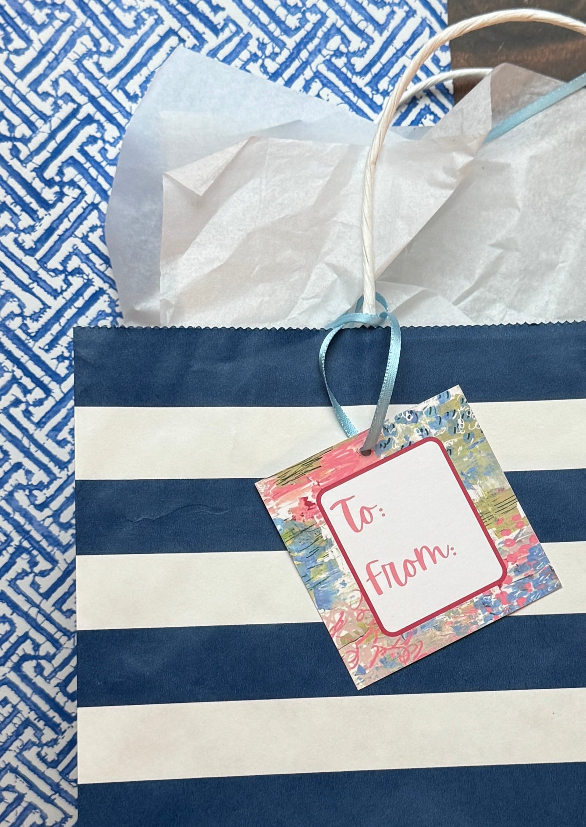 Multi-Occasion Square Gift Tags | 'To/From' | Set of 10