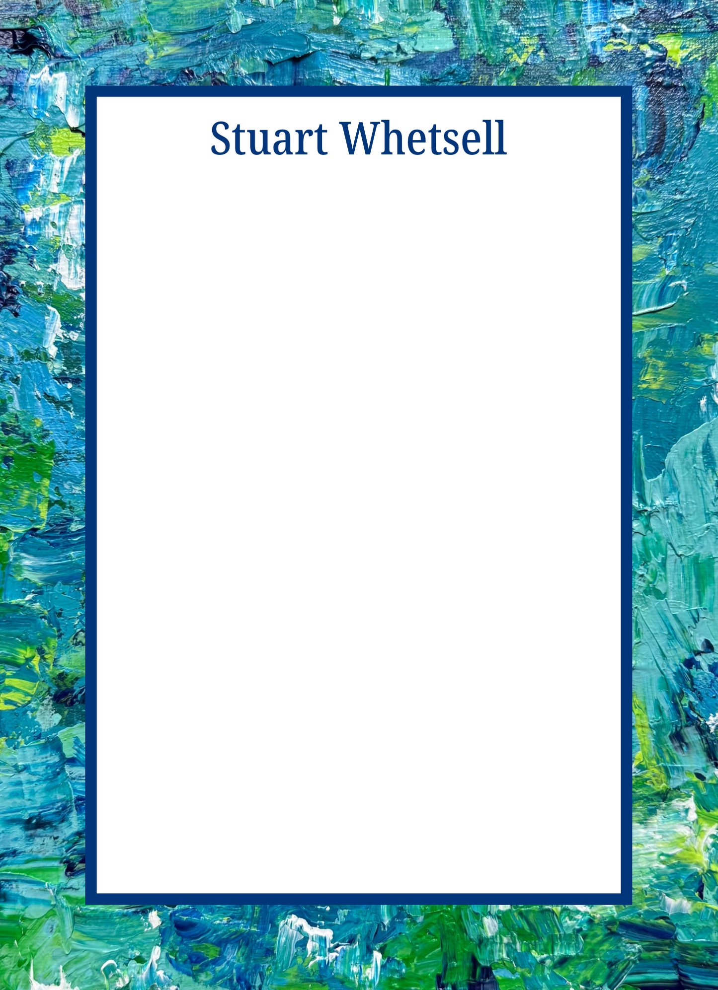 Personalized Notepads with Straight Border | Custom Notepads