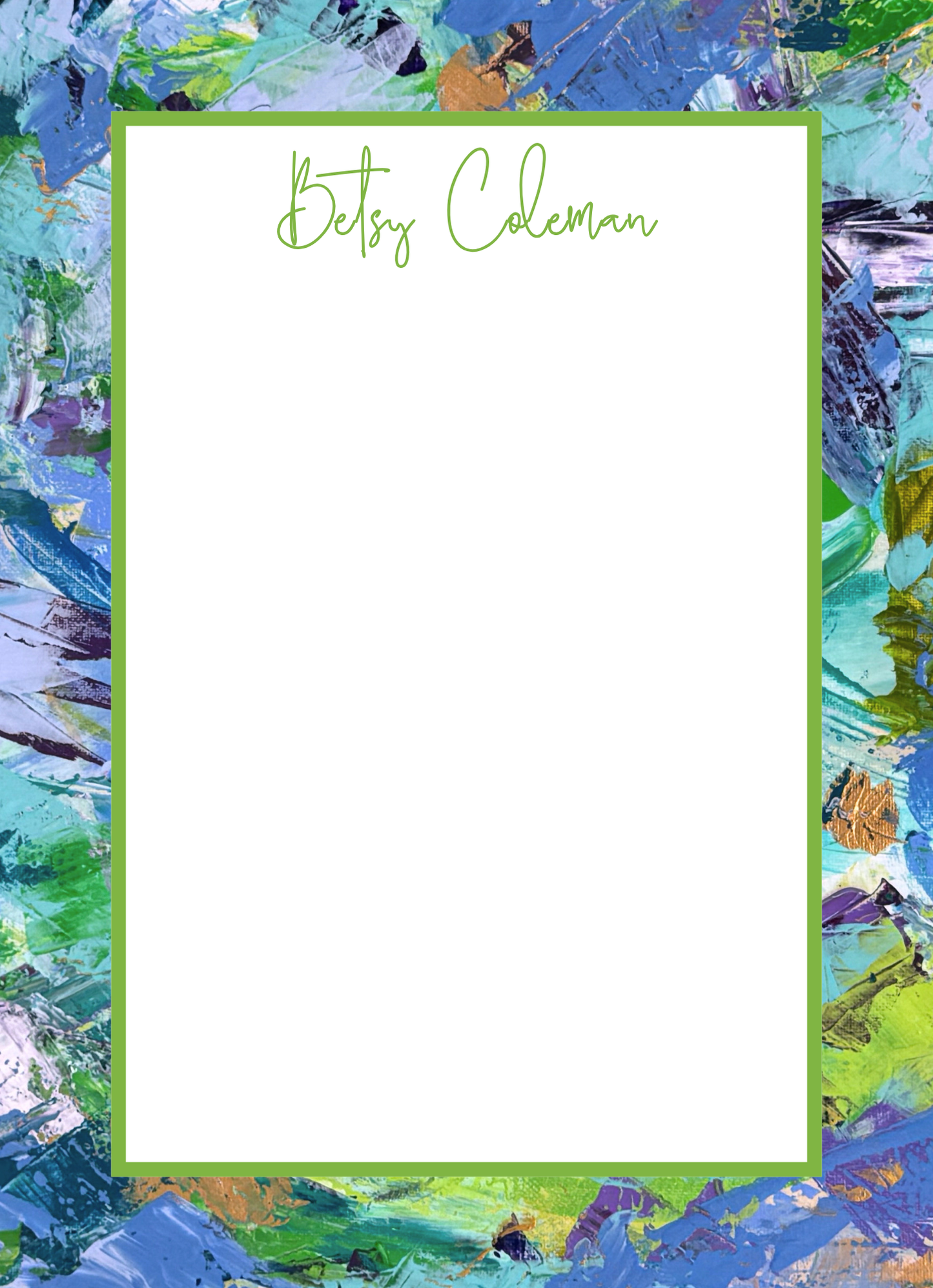 Personalized Notepads with Straight Border | Custom Notepads