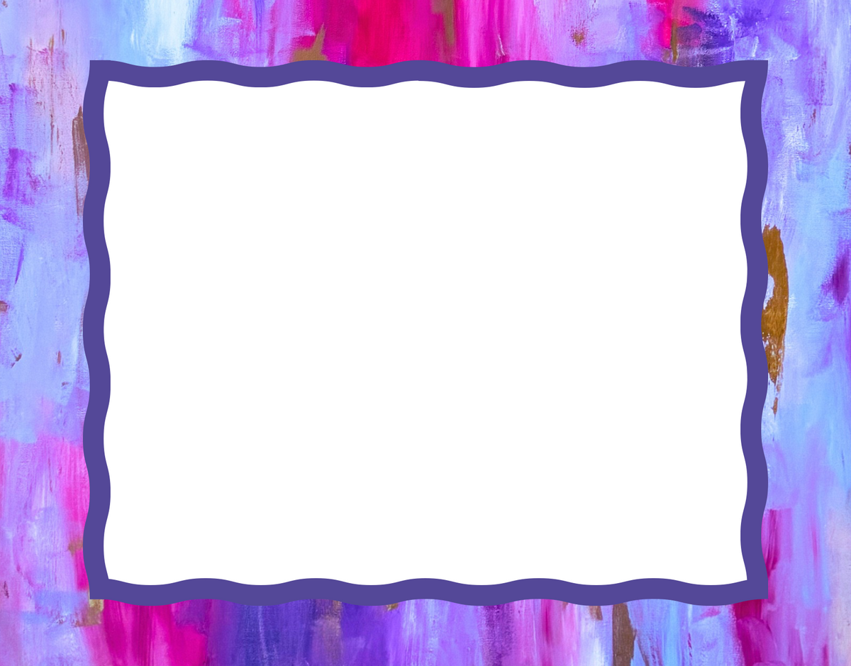 Wavy blank notecard set of 10 with Unbridled Enthusiasm abstract art