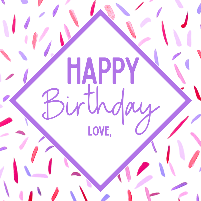 Happy Birthday Gift Tags in Party Pink|Set of 24| Abstract Paper Goods