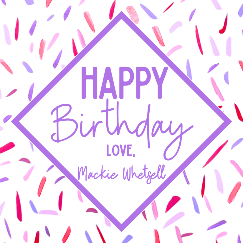Happy Birthday Gift Tags in Party Pink|Set of 24| Abstract Paper Goods