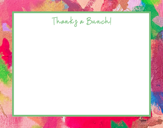 “Thanks A Bunch” Notecards | Abstract Notecard Set
