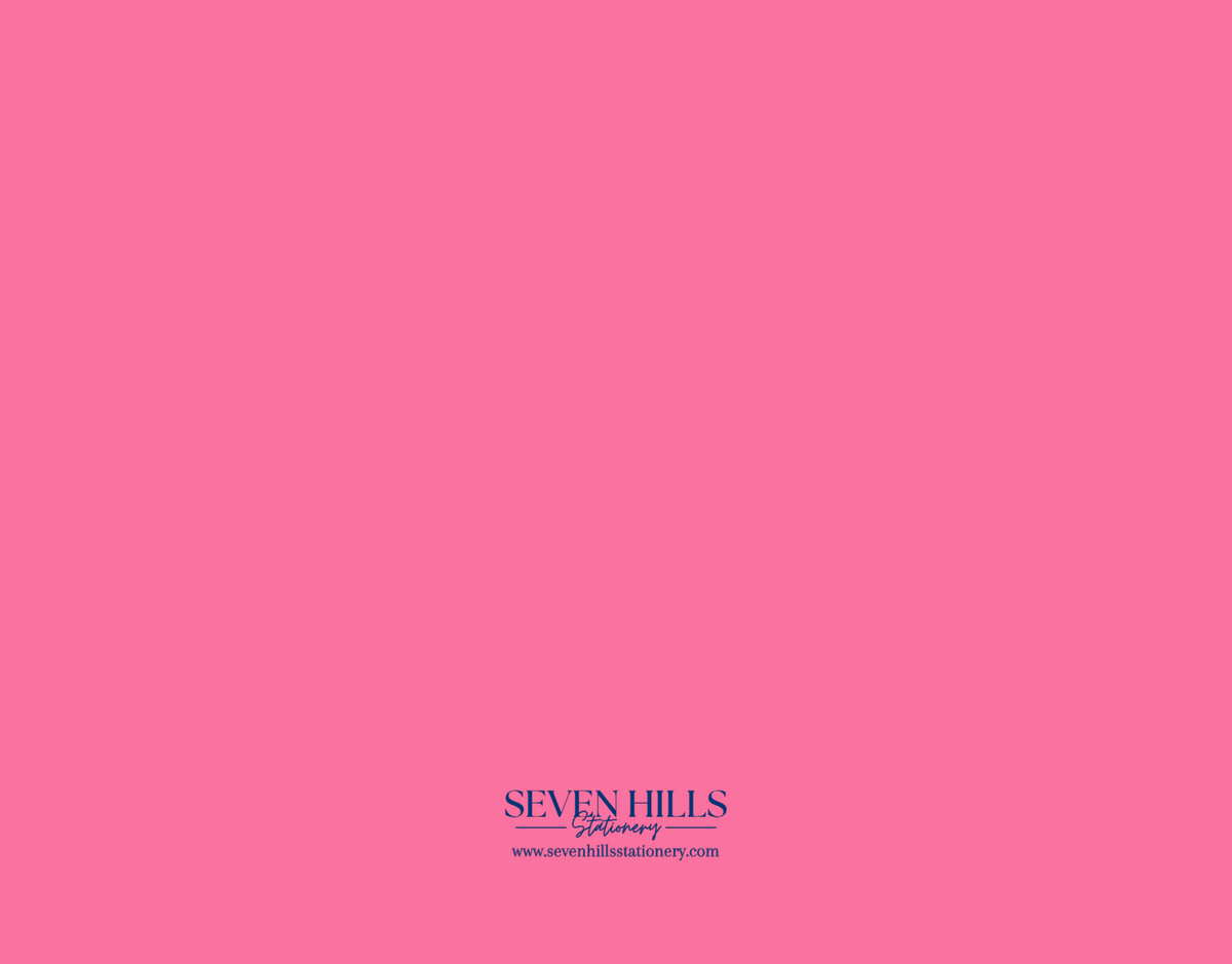 Wavy Pink Peonies blank notecards, alternate view