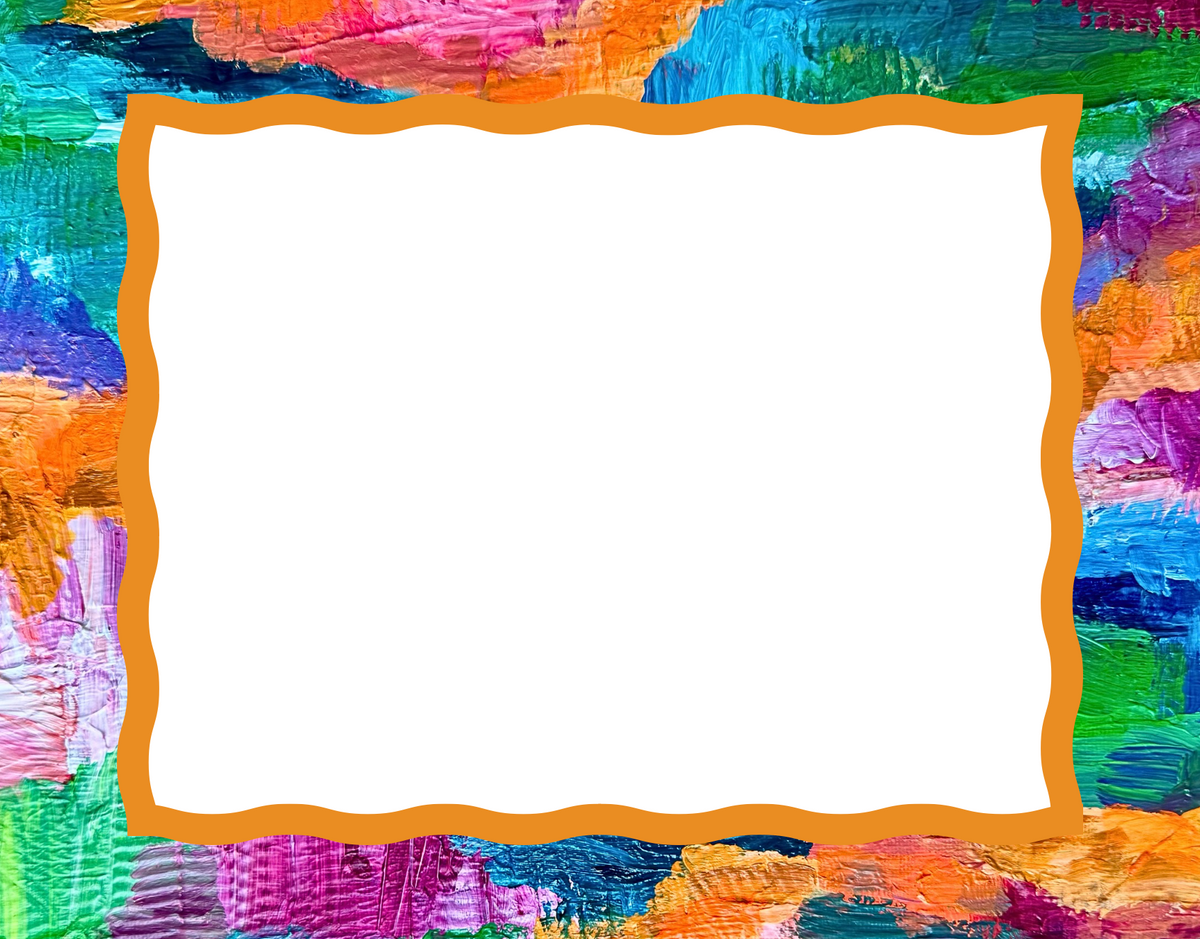 Wavy blank notecard set of 10 with Electric Energy abstract art