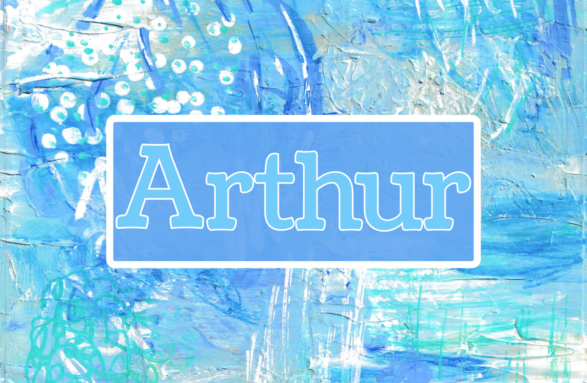 Personalized laminated kids placemat with Spring Streams abstract art