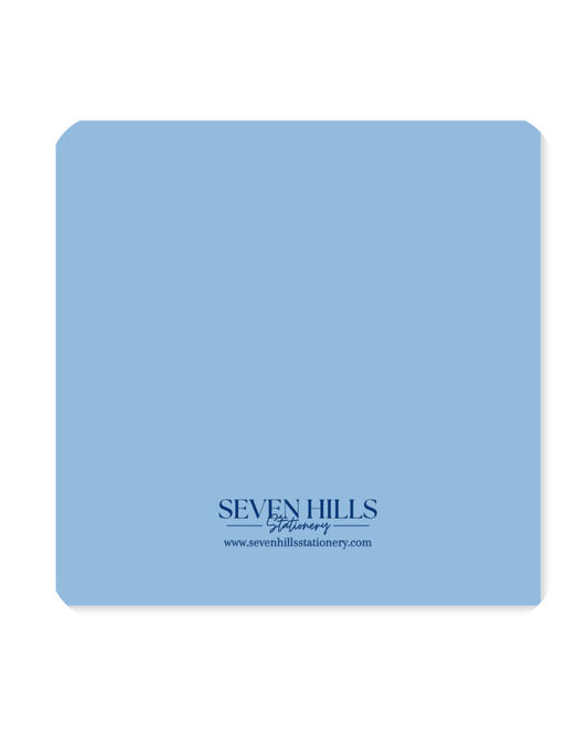 Christmas Paper Coaster Set | ‘Cure for a Blue Christmas’ | Blue, Blue, Blue Christmas