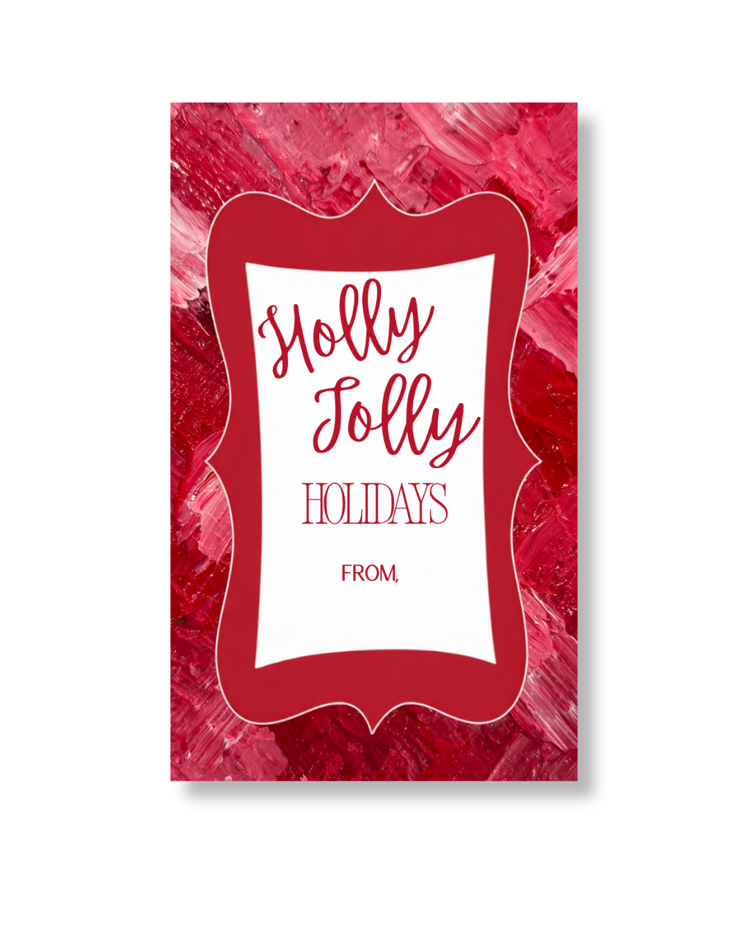 Christmas Rectangular Gift Tags | ‘Holly Jolly Holidays’ | So Jolly
