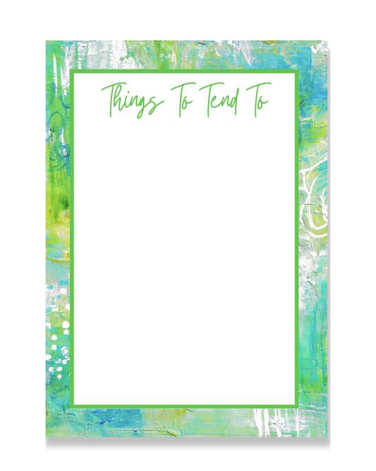 Fun Sayings Notepad | ‘Things To Tend To’ | Warmer Weather